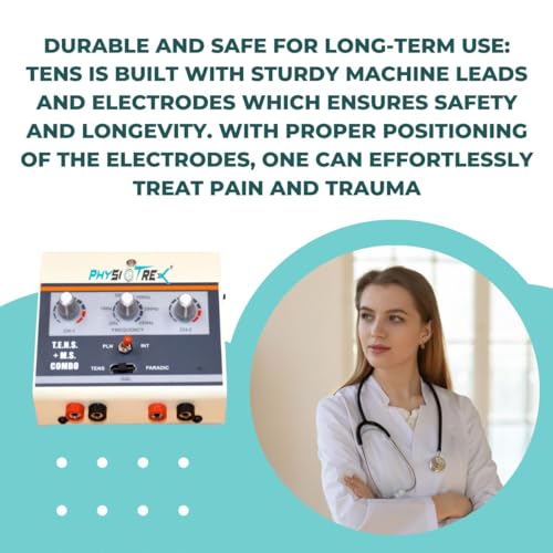 Image of PHYSIOTREX Electrotherapy Equipments Tens and EMS Combo Machine for Physiotherapy With 1 Year Warranty