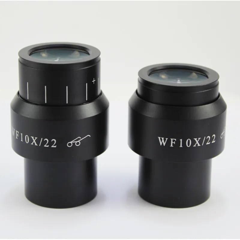 Microscope WF10X 22 Adjustable Telescope Stereoscopic Stereo Microscope Eyepiece Lens 30mm Rubber Eyeshade(1pcs 22mm)