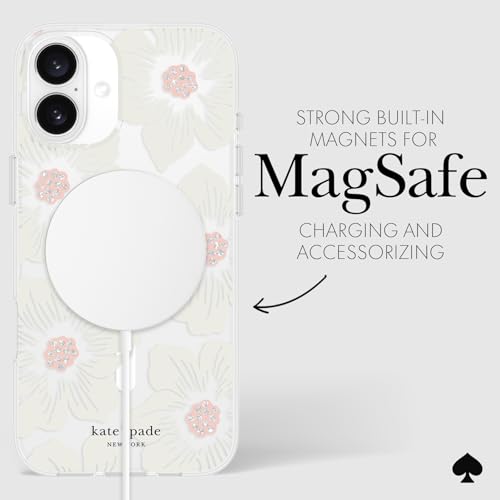 Coque iPhone 16 Plus MagSafe Fleurie Kate Spade New York Rose Trémière - 6