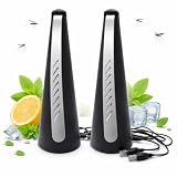Ventilatori mosche per tavoli, ventilatori mosche per tavoli ricaricabili USB, flys spinner per tavolo, spina USB e alimentazione a batterie, ventilatore repellente portatile per mosche per interni