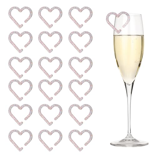 Étiquettes à boire marque-verre acrylique réutilisables pour décoration de table de mariage