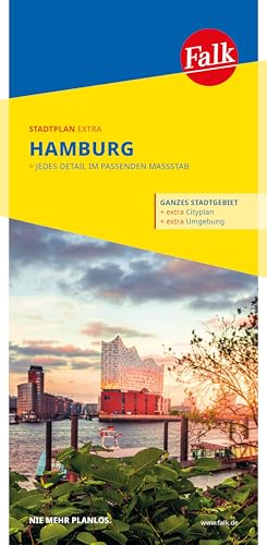 Falk Stadtplan Extra Hamburg 1:25.000: mit Ortsteilen von Ahrensburg, Neu Wulmstorf, Oststeinbek, Pinneberg,