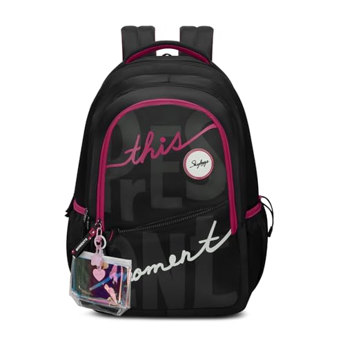 Image of Skybags Glow 37L Casual Backpack for Girls with 3 Compartments & Adjustable Shoulder Strap | Quick Access Front Pocket | Side Pockets | Air Mesh Back Panel | Perfect for School & Travel