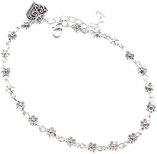 Women Silver Barefoot Sandal Beach Foot Bead Chain Anklet Ankle Bracelet,Adjustable Barefoot Sandals Beach Foot Gift for Women Useful and Nice