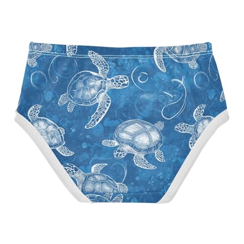 Wusikd Turtle Girls' Underwear Cotton Shell Girls Briefs Soft Toddler Underwear 2T2