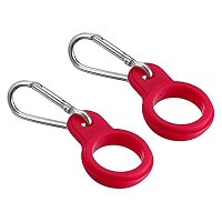 PATIKIL 7 Pack Silicone Water Bottle Clips With Buckle - Drink Holder Hook For Backpacks, Bags, Outdoor Use