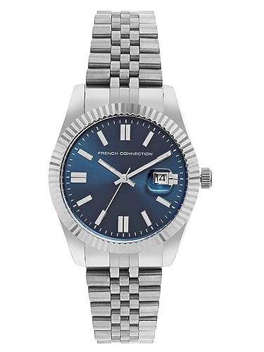French Connection Stainless Steel Spring-Summer 2023 Analog Dark Blue Dial Mens Watch-Fcp41Um (B0C6GTMGXX) Amazon Price History, Amazon Price Tracker