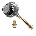 Grill BBQ Tru-Infrared Regulator Valve, For Char Broil Grill2Go 2012 and Recent Old Model 29103224A /New 29102349, with 1LB Adapter Convert to High Pressure Propane Regulator From 20lbs Tank