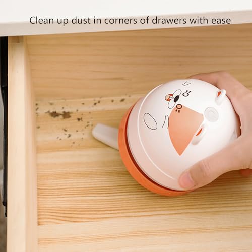 Aspiradora de escritorio portátil ajustable con extractor USB potente para limpiar migas 6