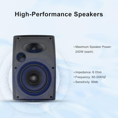Herdio 6.5 Inch 800W Outdoor Bluetooth Speakers Wired Waterproof With Multifunctional Amplifier thumb #7