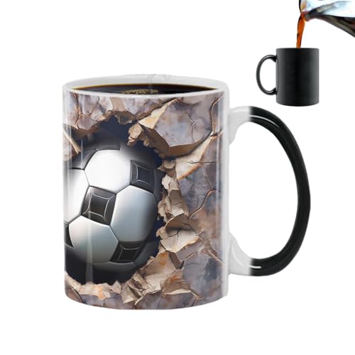 Besreey Taza de fútbol que cambia de color, taza de cerámica de fútbol | Taza de cerámica de chocolate caliente que cambia de color, taza de fútbol Besreey Taza de fútbol que cambia de color, taza de cerámica de fútbol | Taza de cerámica de chocolate caliente que cambia de color, taza de fútbol