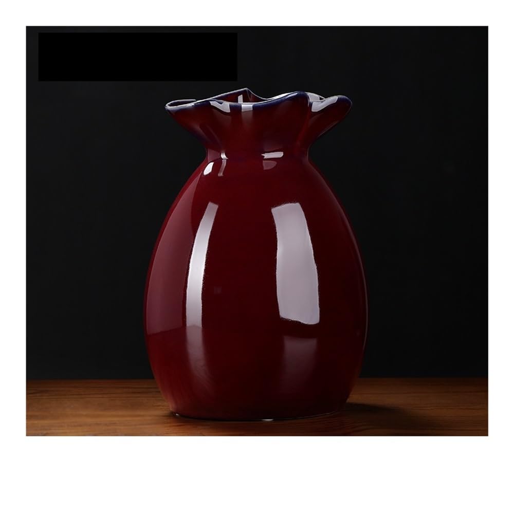 SLEEVE Vases Home Decor Chinese Simple Vase Living Room Flower Arrangement Porch Wine Cabinet Restaurant Company Homestay Decoration Ornaments(A)