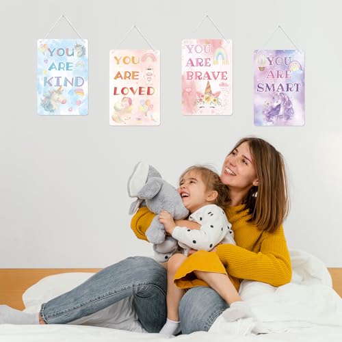 50% Off Unicorn Rainbow Inspirational Wall Decor for Girls Room - Image 4