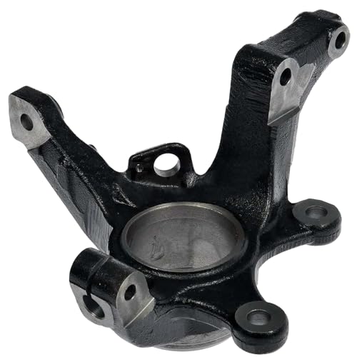 Image of Detroit Axle - Front Left Steering Knuckle for Ford 2005-2012 Escape, 2005-2011 Mazda Tribute Mercury Mariner, 2006 2007 2008 2009 2010 Driver Side Steering Knuckle Assembly Replacement