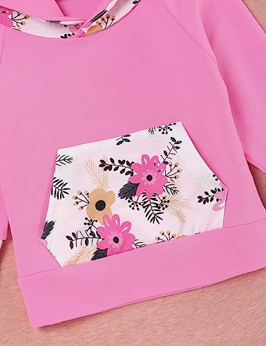 Wexuua Baby Girl Clothes Long Sleeve Hoodie Tops Pants Outfits Infant Toddler Girls Clothing Sets - Image 4