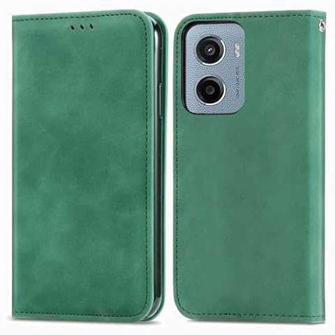 Reevermap for Motorola G06 Case MOTO G06 Power Case Leather Wallet Card Slots Book Flip Stand View Magnetic Protective Folio Bumper Cover Cover