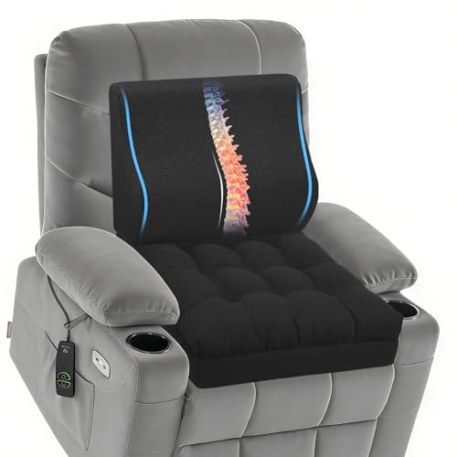 baibu Extra Large Memory Foam Recliner Cushions with Lumbar Support