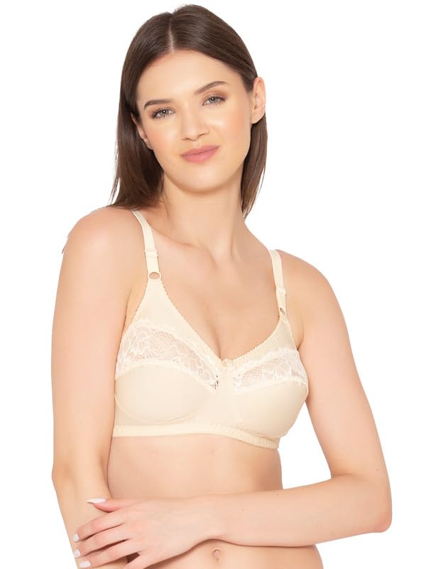 Image of Groversons Paris Beauty Women's Cotton, Full Coverage, Non-Padded, Non-Wired Bra (BR001)