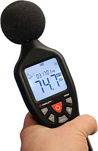 Image of Triplett 3550 SoniChek PRO Professional Decibel Sound Level Meter - A /C Weighted Measurement Reads 30 to 130dB