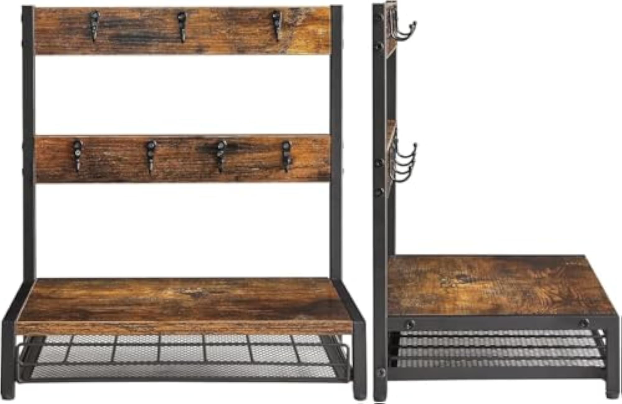 Rustic Coffee Pod Drawer with Mug Holder Stand
