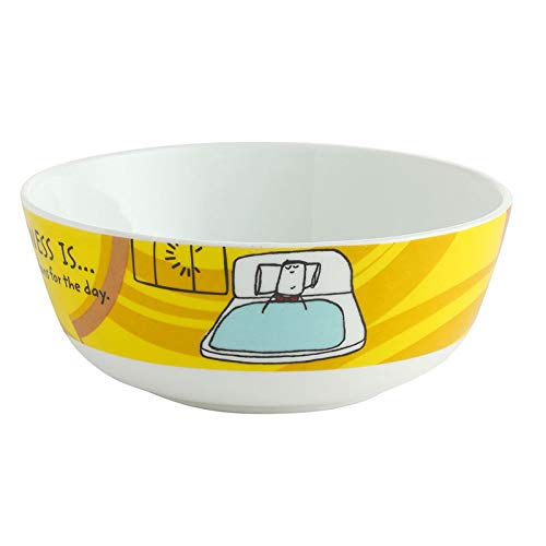 Clay Craft Ceramic Happiness Is Snack/Cereal Bowl, Multicolour, Set Of 4 1
