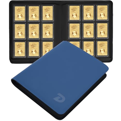 9 Pocket TopLoader Binder, Top Loader Binder Holds 324 Cards, Pokemon Card Binder Fits 3