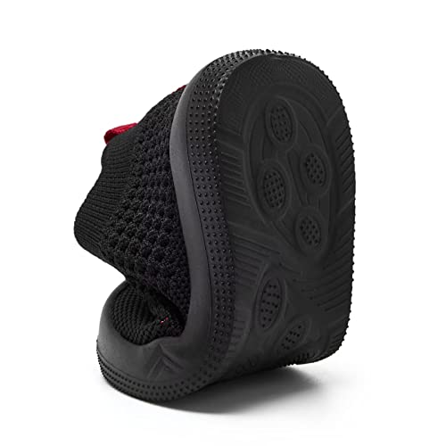 Image of Eashi Baby Boy Girl Non-Skid Indoor Infant Walking Shoes Breathable Warm Elastic Sock Shoes with Memory Sole Protect Toes Outdoor Sneakers