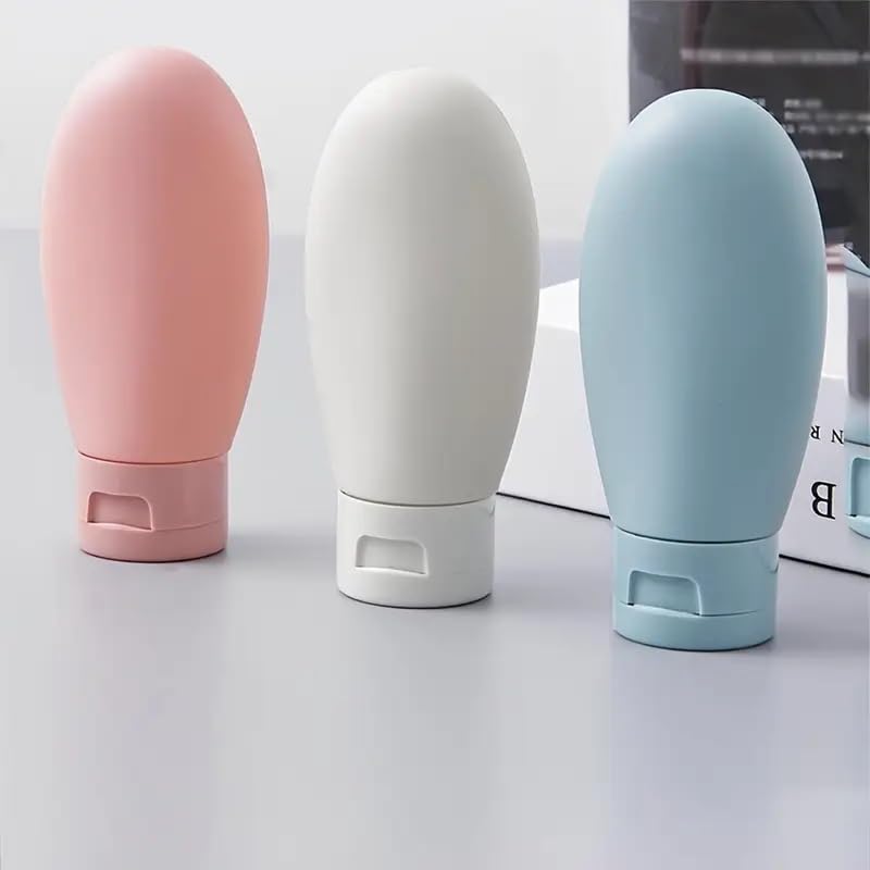 Kmils Refillable Travel Bottler, Silicon Travel Bottle for Toiletries, Essential Small bottles for Travel, Women Toiletry bottle for Shampoo, Conditioner, Moisturizer, Creams Storage (Multicolor) - Image 2 thumbnail