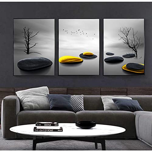 Toile paysage minimaliste KEBIA 50x70cm sans cadre pour salon