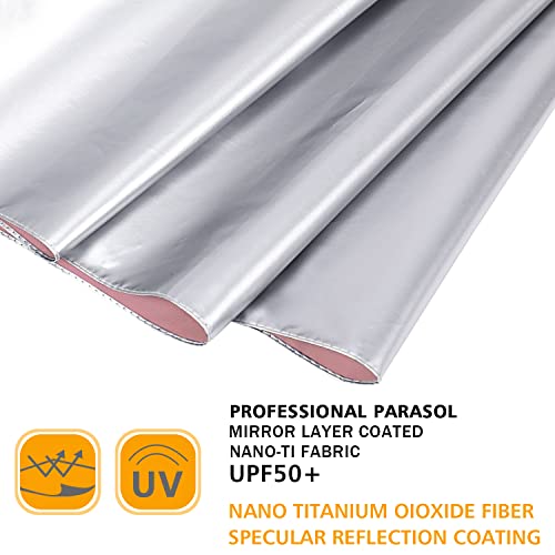 Image of G4Free UPF 50+ UV Protection Large Travel Umbrella 46 Inch Auto Open Close Windproof Sun Blocking Umbrella