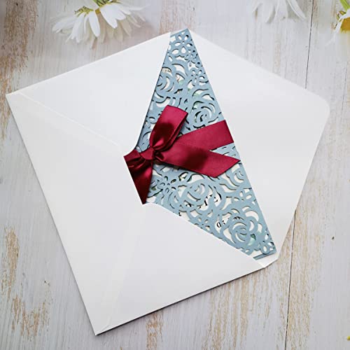 Carte invitation mariage découpée au laser pour imprimer soi-même ses textes - 7
