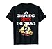 Homme My Girlfriend Rocks The Drums Jouet pour batteur T-Shirt