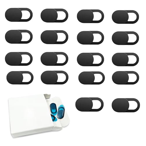20 Pack Webcam Cover Set + Storage Box; Essential for Privacy Protection, Webcam Cover，Computer Lens Cover，Phone Lens Cover，Laptop Camera Cover，Computer Accessories