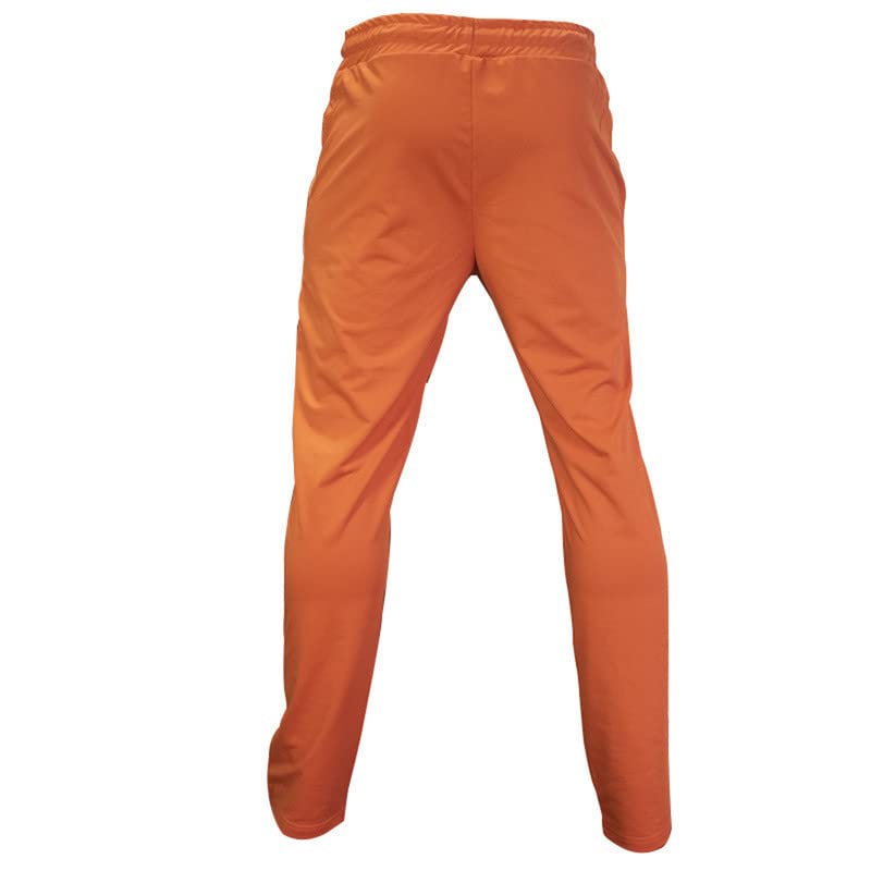 Tuta da uomo 2 pezzi Full Zip con cappuccio tuta atletica casual sport jogging set per gli uomini, Arancione, M