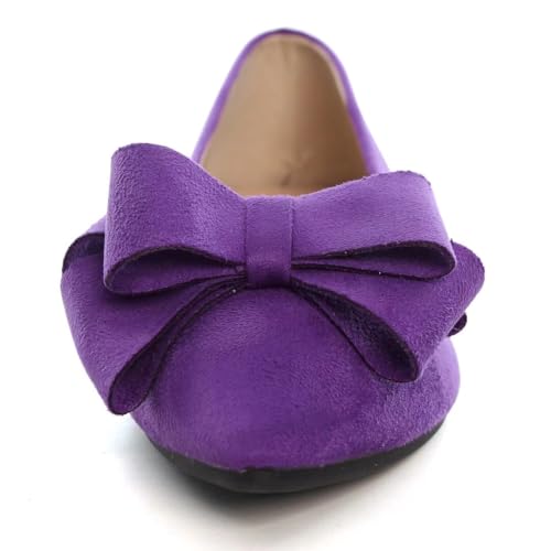 Image of TN TANGNEST Women Fashion Bowknot Flats Comfort Pointed Toe Dress Shoes