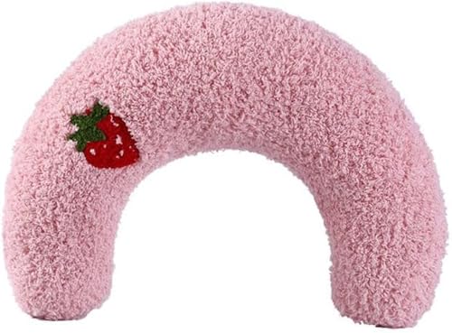 Hueyaus枕 あごのせ 犬用まくら 猫の枕 あごまくら クッション 犬 快適 柔らかい ふわふわ 可愛い U字型枕 猫犬用まくら 月の形 快適 寝心地 ぬいぐるみ もちもち ふわふわ 柔らか 耐久性 安眠まくら 型崩れしない オールシーズン 洗える (