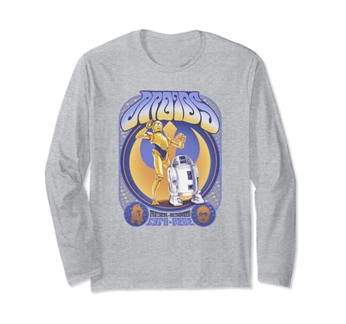 T-shirt Star Wars C-3PO R2-D2 nostalgie des années 70 manches longues souvenir d'enfance