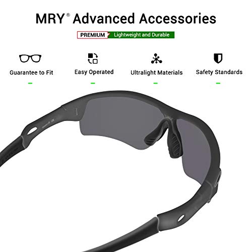 Mryok Replacement Earsocks For Oakley Radar Path Pitch Range Sunglass - Black #TOP5