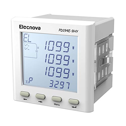 Muti-Function smart Power Meter,PD194E-9HY 9696mm Smart KillawattÂ  Meter,Elecnova Ac Electric LCD ElectricÂ Meter, Harmonic 3 Phase Energy Meter