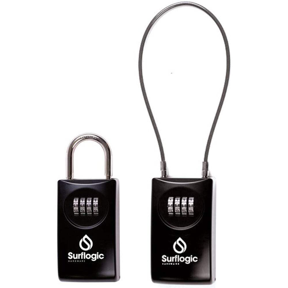 Surflogic Key Security Lock Double System/Key Safe – Schwarz