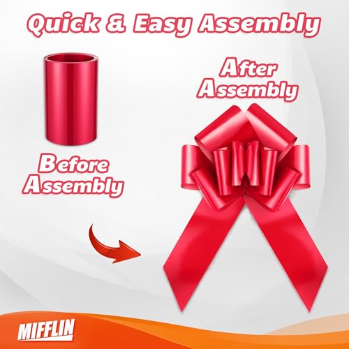 Mifflin MF-BOW23T1RED Usa Big Car Bow (Matte Red, 23 Inch) Gift Bow, Giant Bow thumb #6