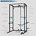 ULTRA FUEGO Power Cage, Multi-Functional Power Rack with J-Hooks, Dip Handles, Landmine Attachment and Optional Cable Pulley System for Home Gym (Power Cage with Pulley System)