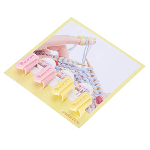 ZLXCAOB 4 pièces séparateur de guide de doigt de dé à tricoter pour bricolage accessoires de couture de laine de pull amusant