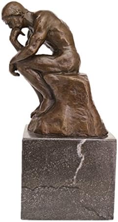 Toperkin Classical Rodin Statue Thinker Bronze Sculpture Home Decor Art Craft TPE-185