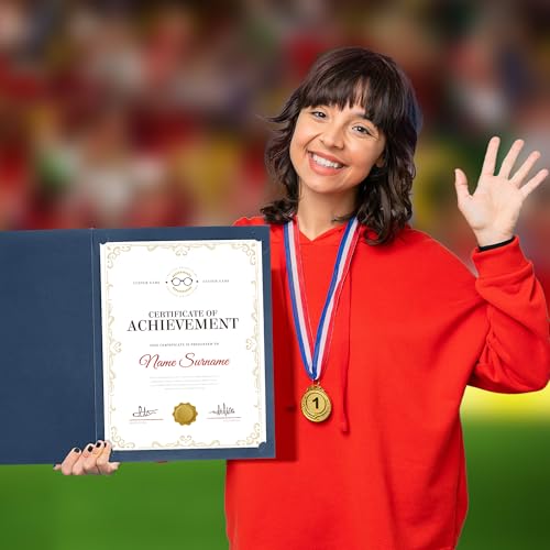 image for GNL Certificate Holders - 10 Packs Navy Blue Diploma Holders, Certific