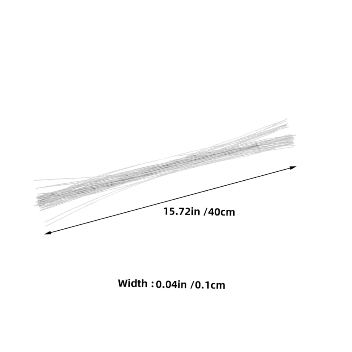 NUOBESTY 100pcs White Floral Stem Wire Flexible Craft Flower Wire for DIY Bouquets Wreath Making and Floral Arrangements for Home Decor and Party Decorations