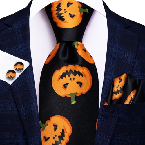 Image of Hi-Tie Men's Tie Sets Silk Paisley Striped Necktie Pocket Square Cuff-links Sets Wedding Business Holiday