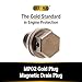 GoldPlug | Made in USA | M14x1.5 | Stainless Magnetic Drain Plug Fits All Honda, Acura, Kia, Hyundai, Ford Powerstroke 2011-2025, RAM 1500, Duramax 2001-2016 | MP02 | Includes SW02 Washer |