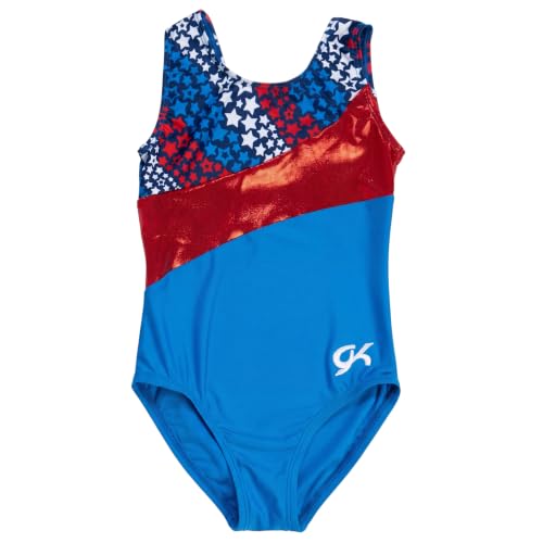 Image of GK Stars Gymnastics & Dance Leotard for Girls and Toddlers - Activewear One Piece Outfit in Fun Colorful Prints