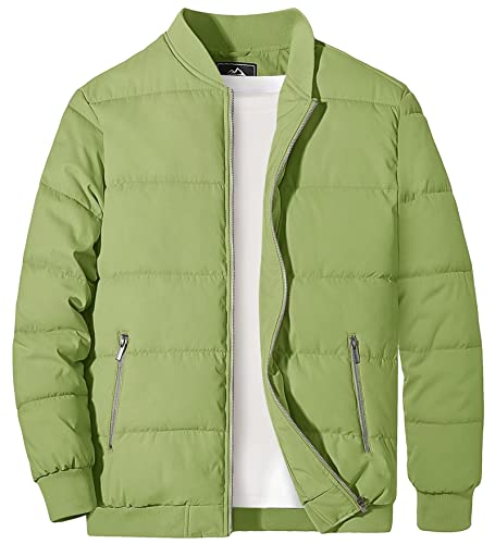 Magcomsen Mens Casual Jacket Windbreaker Coat Puffer Jacket Varsity Jacket Full Zip Lightweight Bomber Jackets For Men Winter Coat Puffy Coat Fall Jacket #TOP12